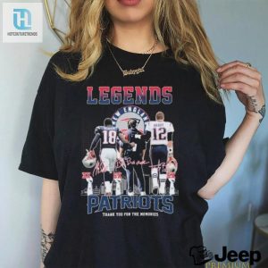 Legends Bill Belichick Tom Brady And Matthew Slater New England Patriots Thank You For The Memories Signatures Shirt hotcouturetrends 1 2