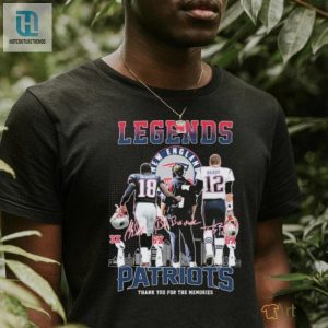 Legends Bill Belichick Tom Brady And Matthew Slater New England Patriots Thank You For The Memories Signatures Shirt hotcouturetrends 1 3