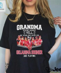 Grandma Doesnt Usually Yell But When She Does Her Oklahoma Sooners Softball Are Playing Shirt hotcouturetrends 1 2