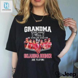 Grandma Doesnt Usually Yell But When She Does Her Oklahoma Sooners Softball Are Playing Shirt hotcouturetrends 1 2