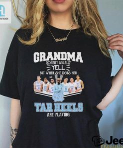 Grandma Doesnt Usually Yell But When She Does Her North Carolina Tar Heels Basketball Are Playing Shirt hotcouturetrends 1 2