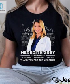 Official Meredith Grey Ellen Pompeo 2005 2023 Thank You For The Memories Signature Shirt hotcouturetrends 1 3