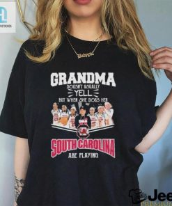 Grandma Doesnt Usually Yell But When She Does Her South Carolina Gamecocks Basketball Are Playing Shirt hotcouturetrends 1 2