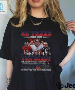 22 Years 20002022 Tom Brady New England Patriots Tampa Bay Shirt hotcouturetrends 1 2