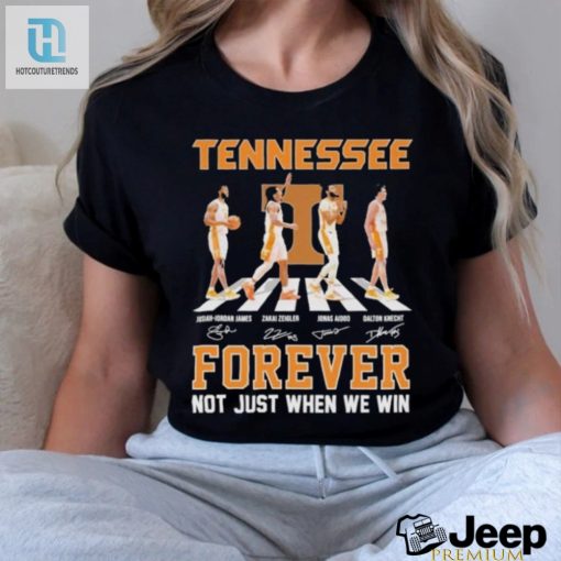Tennessee Volunteers Mens Basketball Abbey Road Forever Not Just When We Win Signatures Shirt hotcouturetrends 1 3