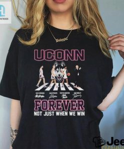 Uconn Huskies Mens Basketball Abbey Road Forever Not Just When We Win Signatures Shirt hotcouturetrends 1 2