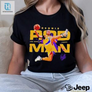 Official Lakers Dennis Rodman Slam Dunk Signature Shirt hotcouturetrends 1 3