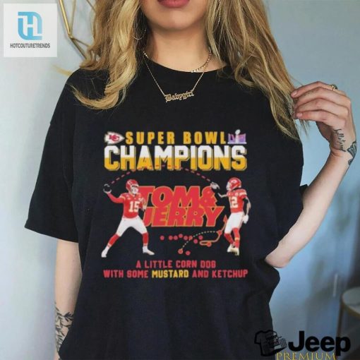Super Bowl Champions Travis Kelce And Patrick Mahomes Tom And Jerry Shirt hotcouturetrends 1 2