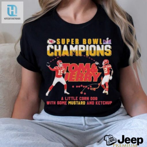 Super Bowl Champions Travis Kelce And Patrick Mahomes Tom And Jerry Shirt hotcouturetrends 1 3
