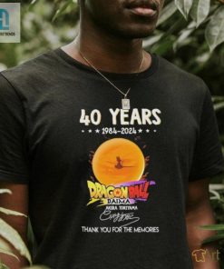 Official 40 Years 1984 2024 Dragon Ball Daima Thank You For The Memories Signatures Shirt hotcouturetrends 1 1