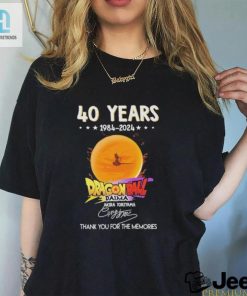 Official 40 Years 1984 2024 Dragon Ball Daima Thank You For The Memories Signatures Shirt hotcouturetrends 1 2