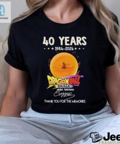 Official 40 Years 1984 2024 Dragon Ball Daima Thank You For The Memories Signatures Shirt hotcouturetrends 1 3