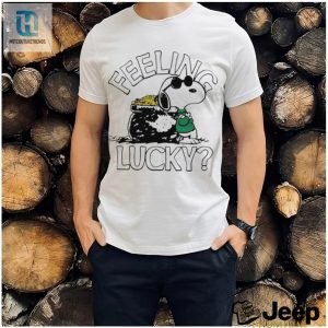 Funny Snoopy Feeling Lucky St Patricks Day Shirt hotcouturetrends 1 2