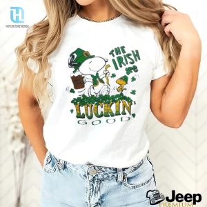 Official Snoopy And Woodstock The Irish Are Luckin Good St Patricks Day Shirt hotcouturetrends 1 3