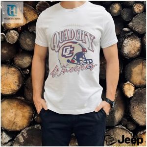 Official Quad City Wheelers Indoor Football Helmet T Shirt hotcouturetrends 1 2