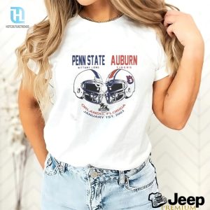 Official Penn State V Auburn College Football Helmets T Shirt hotcouturetrends 1 3