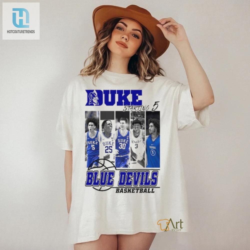 Official Duke Blue Devils Basketball Starting 5 Shirt 