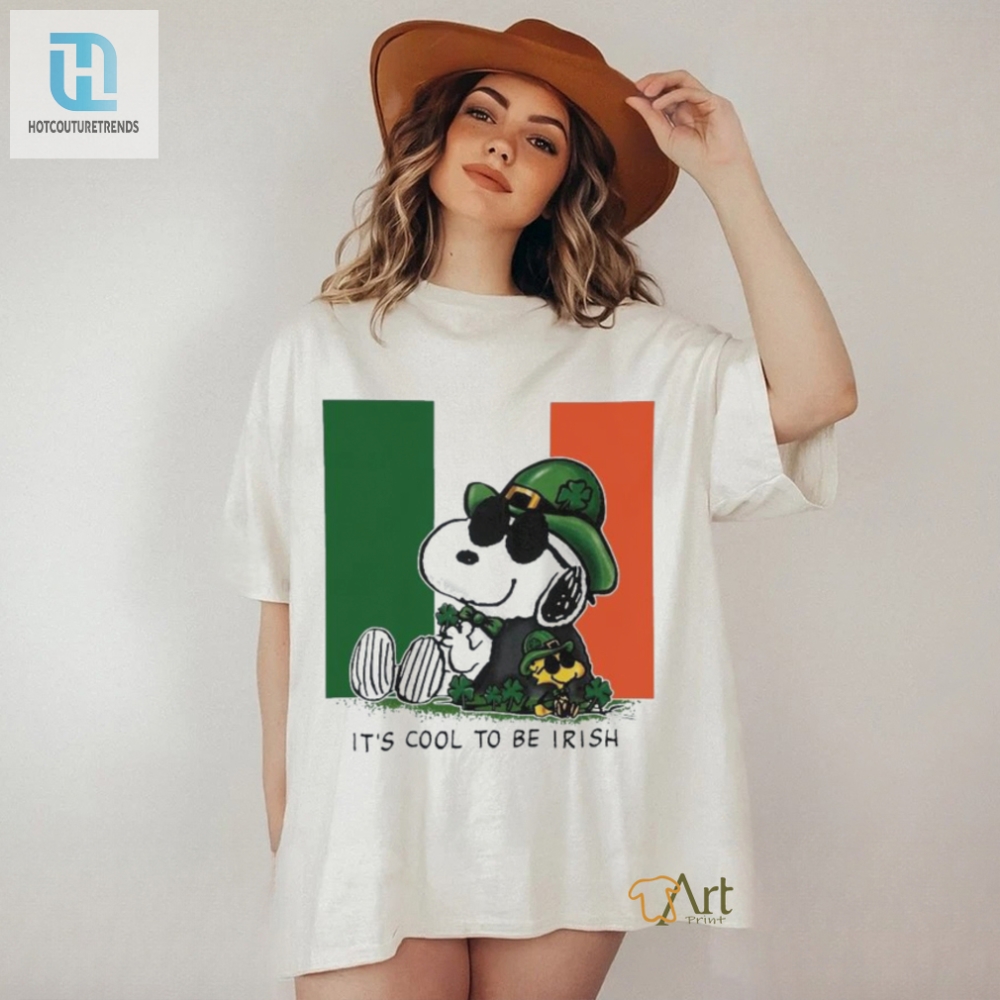 Official Snoopy And Woodstock Its Cool To Be Irish St Patricks Day Shirt 