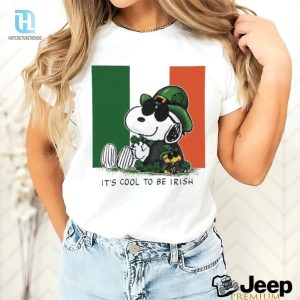 Official Snoopy And Woodstock Its Cool To Be Irish St Patricks Day Shirt hotcouturetrends 1 3