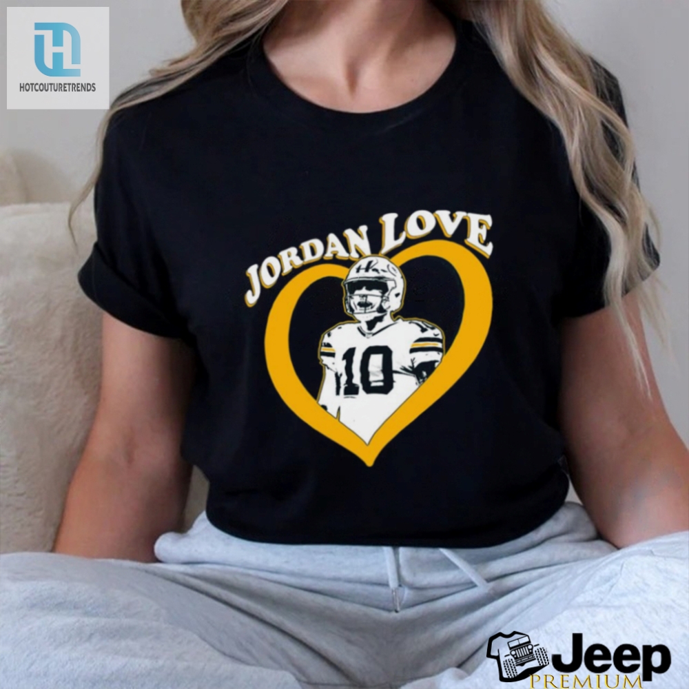Jordan Love 10 Green Bay Packers Heart Shirt 