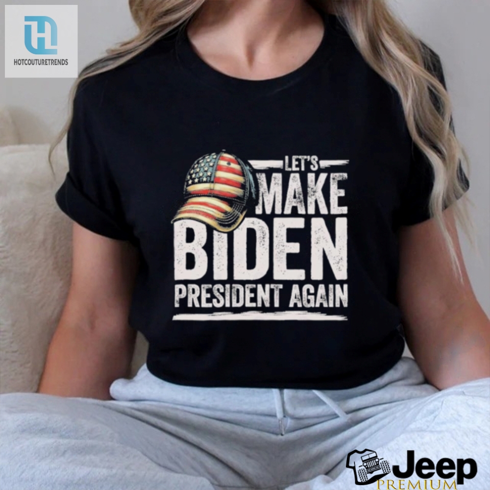 Official Make Biden President Again  Patriotic American Flag Cap Shirt 