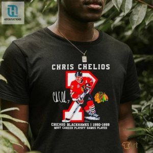 Chris Chelios Chicago Blackhawks Jersey Retirement Signature Shirt hotcouturetrends 1 2