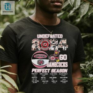 Official Undefeated 2024 Go Gamecocks Perfect Season South Carolina Womens Basketball Team Signatures Shirt hotcouturetrends 1 2