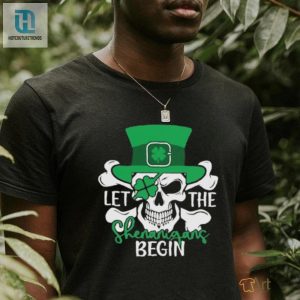 Official Skull Let The Shenanigans Begin St Patricks Day Shirt hotcouturetrends 1 2