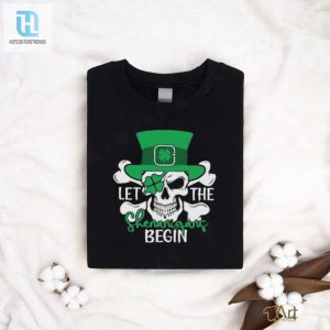 Official Skull Let The Shenanigans Begin St Patricks Day Shirt hotcouturetrends 1 3