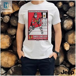 Chicago Blackhawks Chris Chelios Jersey Retirement Night United Center Chicago Il 2.25.24 Poster Shirt hotcouturetrends 1 2