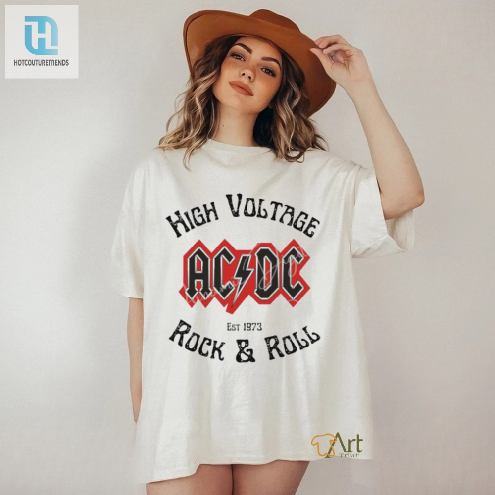 Official Ac Dc High Voltage Rock And Roll Est 1973 Shirt 