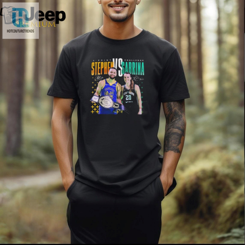 3 Point Challenge Steph Curry X Sabrina Ionescu Signatures Shirt 