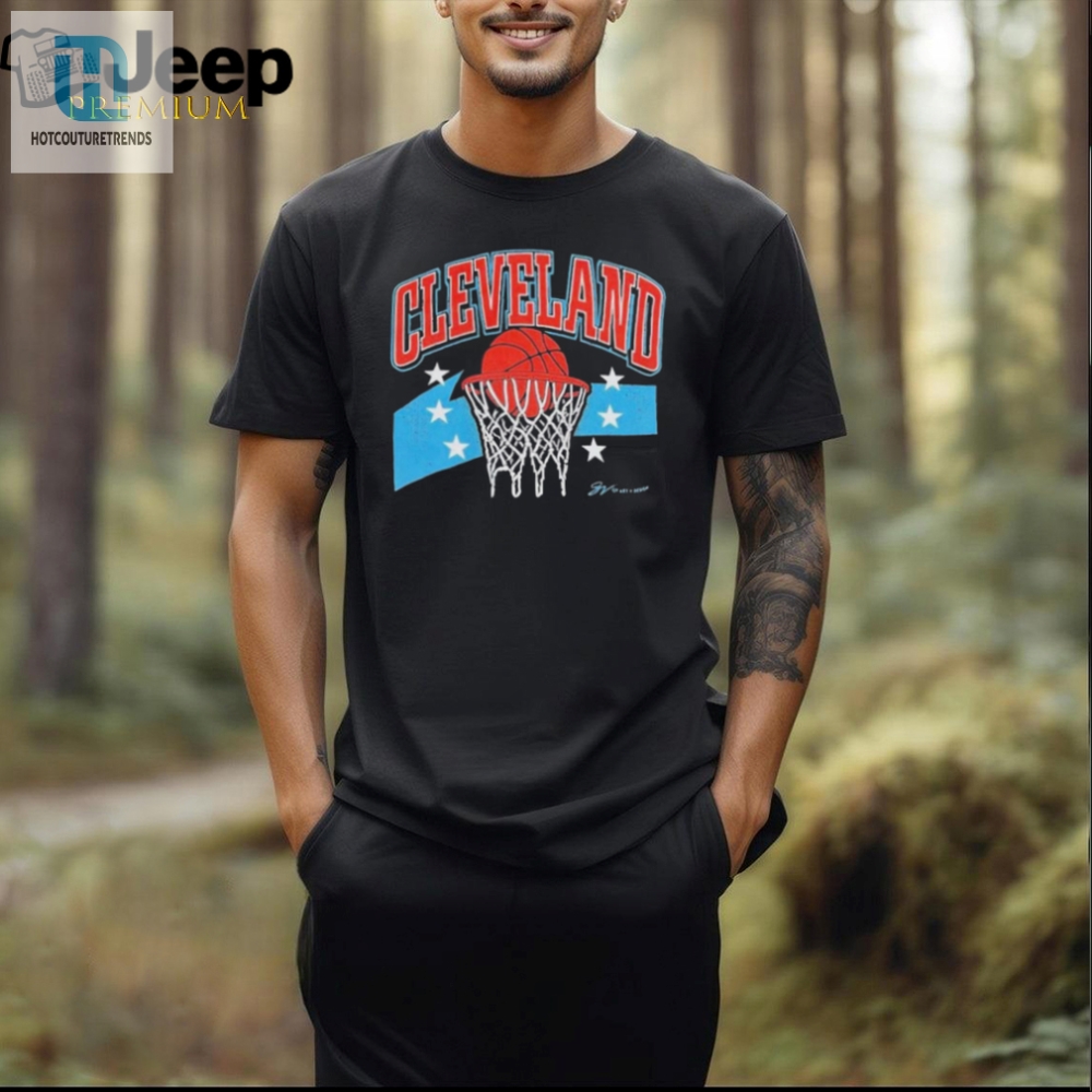 Official Cleveland Basketball 90S Swoosh T Shirt 