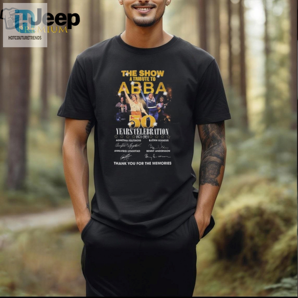 Official Abba The Show 50 Years Of Memories T Shirt 