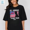 All Aboard The Trump Train 2024 Usa Flag T Shirt hotcouturetrends 1