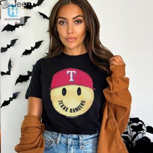 Texas Rangers Smiley Tee Shirt hotcouturetrends 1 2