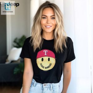 Texas Rangers Smiley Tee Shirt hotcouturetrends 1 3