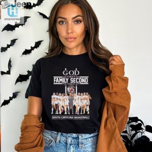 South Carolina Gamecocks God First Family Second Then Gamecocks Womens Basketball Shirt hotcouturetrends 1 2