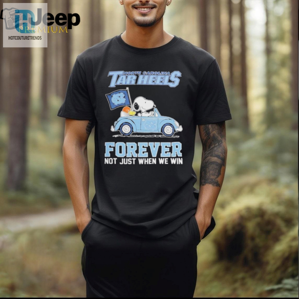 Official North Carolina Tar Heels Snoopy Forever Fan T Shirt 