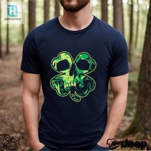 St Patricks Day Shamrock Clover Skull Cool Irish Shirt hotcouturetrends 1 1