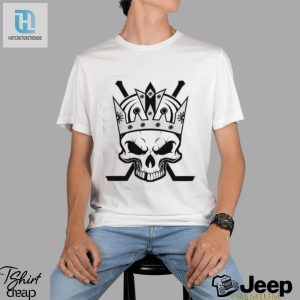 Skull Crown Hockey Los Angeles Kings Shirt hotcouturetrends 1 1