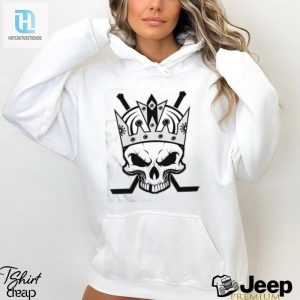 Skull Crown Hockey Los Angeles Kings Shirt hotcouturetrends 1 2