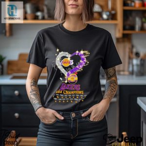 Los Angeles Lakers Nba Champions Lets Go Lakers Diamond Heart T Shirt hotcouturetrends 1 2