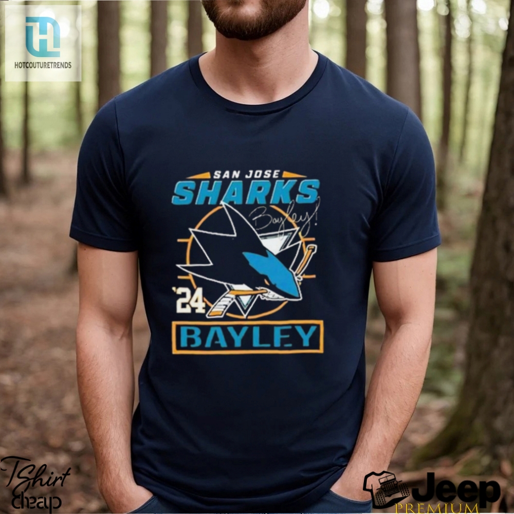 San Jose Sharks 24 Bayley Signature Shirt 