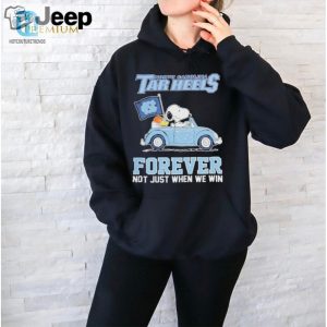 Official North Carolina Tar Heels Snoopy Forever Fan T Shirt hotcouturetrends 1 4