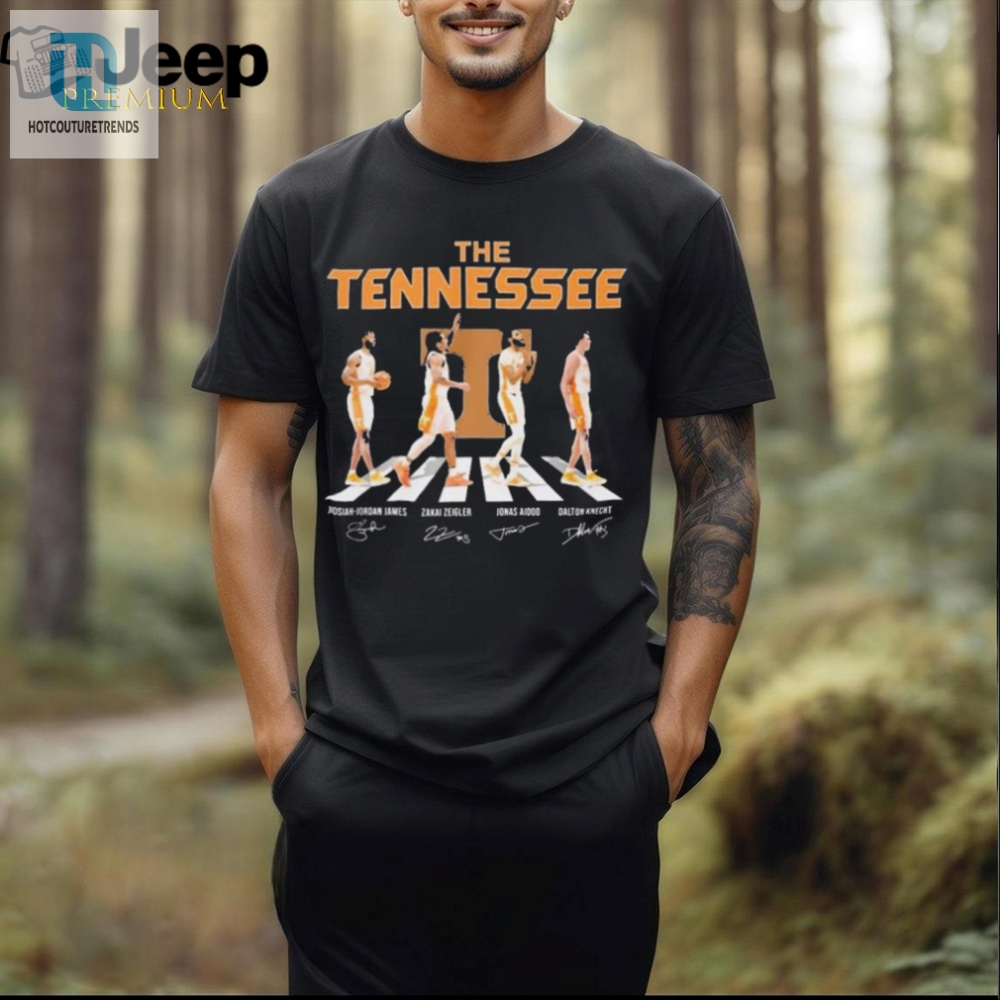 Official The Tennessee Mens Basketball Abbey Road 2024 Signatures Shirt hotcouturetrends 1