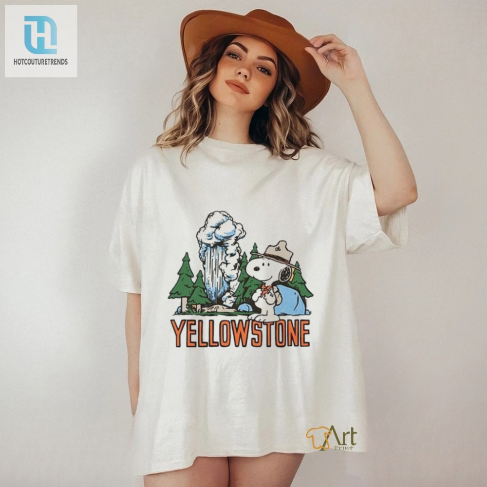 Official Peanuts Snoopy X Yellowstone National Park Shirt 