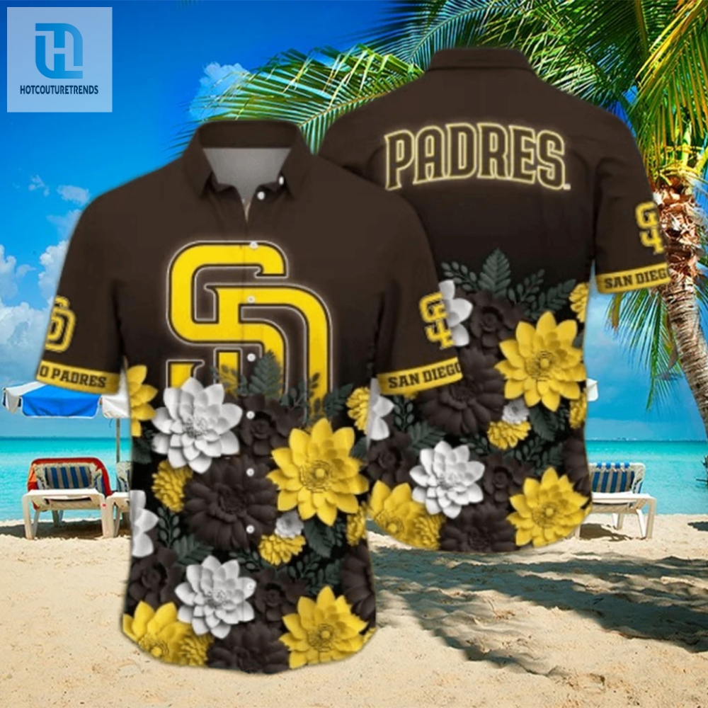 San Diego Padres Mlb Flower Hawaii Shirt And Tshirt For Fans 