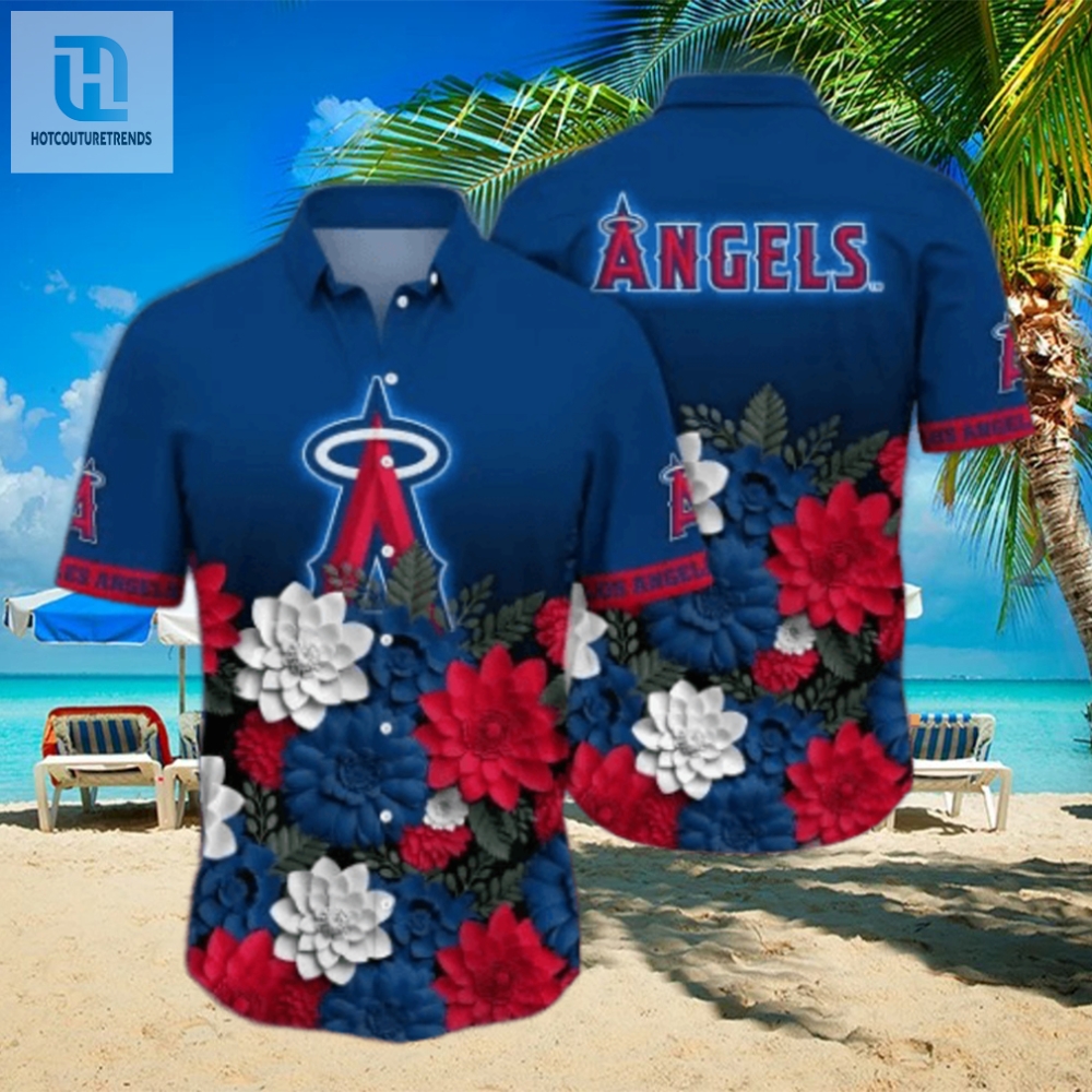 Los Angeles Angels Mlb Flower Hawaii Shirt And Tshirt For Fans 