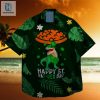 Dinosaur Lucky Shamrock Leprechaun St Patrick Day Hawaiian Shirt hotcouturetrends 1